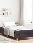 vidaXL Легло с пружинирана основа Тъмен кафяв 80 x 200 cm текстил
