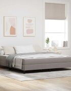 vidaXL Легло с пружинирана основа Таупе 180 x 200 cm текстил