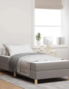 vidaXL Легло с пружинирана основа Таупе 80 x 200 cm текстил