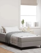 vidaXL Легло с пружинирана основа Таупе 90 x 200 cm текстил