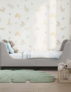 vidaXL Легло за малко с главна дъска Светлосиво 70 x 140 cm Букле