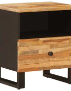 vidaXL Леглов шкаф Кафяво 40 x 33 x 46 см Солидно мангово дърво
