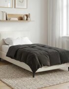 vidaXL Летен юрган 135 x 200 cm Лято 200 гсм Антрацит Дишащo