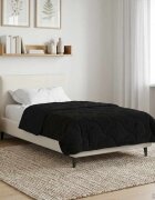 vidaXL Летен юрган 135 x 200 cm Лято Черно Дишащo