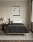 vidaXL Летен юрган 140 x 220 cm Лято Антрацит Дишащo