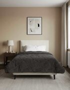 vidaXL Летен юрган 140 x 220 cm Лято Антрацит Дишащo