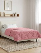 vidaXL Летен юрган 140 x 220 cm Лято Розово Дишащo