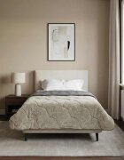 vidaXL Летен юрган 140 x 220 cm Лято Светлосиво Дишащo