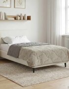 vidaXL Летен юрган 140 x 220 cm Лято Светлосиво Дишащo