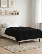 vidaXL Летен юрган 155 x 200 см Лято Черно Дишащo