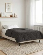 vidaXL Летен юрган 155 x 220 cm Лято Антрацит Дишащo