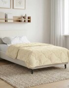 vidaXL Летен юрган 155 x 220 cm Лято Кремаво Дишащo