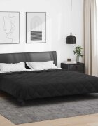 vidaXL Летен юрган 200 x 200 cm Лято 200 гсм Черен