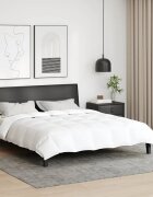 vidaXL Летен юрган 200 x 200 cm Лято Перо Бяло Дишащo