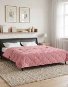 vidaXL Летен юрган 200 x 220 cm Лято Розово Дишащo