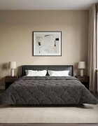 vidaXL Летен юрган 200 x 240 cm Лято Антрацит Дишащo