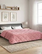 vidaXL Летен юрган 200 x 240 cm Лято Розово Дишащo
