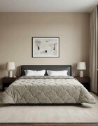 vidaXL Летен юрган 200 x 240 cm Лято Светлосиво Дишащo