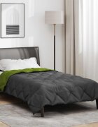 vidaXL Летен юрган 220 x 135 см Лято 200 гсм Зелен и антрацит