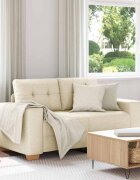 vidaXL Loveseat Sofa Linen 120 cm - Untranslated