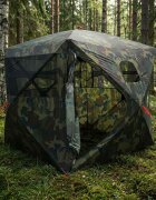 vidaXL Ловна шатра Камуфлаж 143 x 143 x 165 см Полиестер и стомана