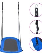 vidaXL Люлка гнездо с флагове 165x70 см