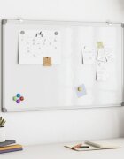 vidaXL Магнитна бяла дъска 80x50x17 см алуминий