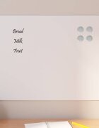 vidaXL Магнитна дъска за стена бяла 60x50 см закалено стъкло