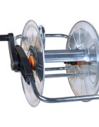 vidaXL Макара за маркуч стенен монтаж за 50 м 1/2" и 35 м 3/4" стомана