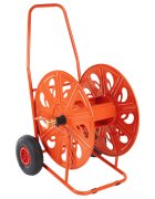 vidaXL Макара за маркуч тип количка за 140 м 3/4" маркуч стомана