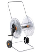 vidaXL Макара за маркуч тип количка за 80 м 1/2" или 50 м 3/4" стомана