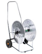 vidaXL Макара за маркуч тип количка за 80 м 3/4" маркуч стомана