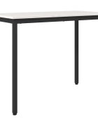 vidaXL Маса Бяло 100 x 50 x 77 см Инженерна дървесина и стомана