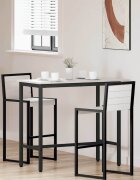 vidaXL Маса Бяло 100 x 50 x 91 cm Инженерна дървесина и стомана