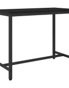 vidaXL Маса Черния дъб 100 x 50 x 765 см