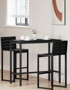 vidaXL Маса Черния дъб 100 x 50 x 905 см