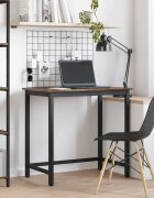 vidaXL Маса Димян дъб 100 x 50 x 765 см Инженерна дървесина и стомана