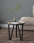 vidaXL Маса за чай дъб сонома Ø35 см МДФ