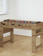 vidaXL Маса за фуутбол Артизан Дъб 125 x 605 x 80 см