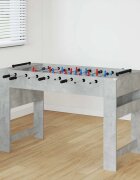 vidaXL Маса за фуутбол Бетонно Сиво 125 x 605 x 80 см