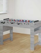 vidaXL Маса за фуутбол Сиво Сонома 125 x 605 x 80 см