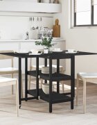 vidaXL Маса за хранене 122 x 80 x 765 см Инженерна дървесина