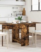 vidaXL Маса за хранене 138 x 70 x 735 см Инженерна дървесина