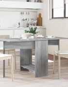 vidaXL Маса за хранене 138 x 70 x 735 см Инженерна дървесина