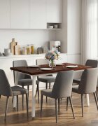 vidaXL Маса за хранене с жив ръб 120 x 80 x 75 см