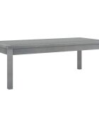 vidaXL Маса за кафе 100x50x33 см сива акациево дърво масив