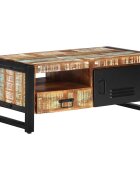 vidaXL Маса за кафе 100x50x41 см регенерирана дървесина масив