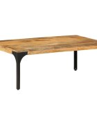 vidaXL Маса за кафе 100x55x35 см мангово дърво масив