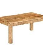 vidaXL Маса за кафе 100x55x40 см масивно мангово дърво