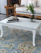 vidaXL Маса за кафе 100x60x42 cм силен гланц бяла